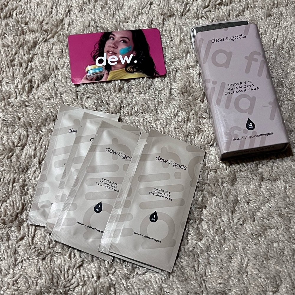 5 pairs of Dew of the Gods Filla Collagen Under Eye Pads